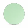 Green Tinted Round Mirror
