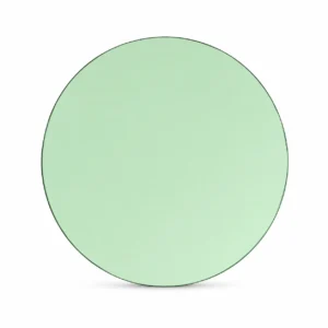 Green Tinted Round Mirror